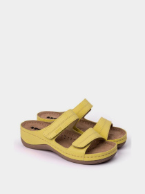 Шлепанцы женские Leon 907 желтые модель 907-Yellow Шлепанцы женские Leon 907 желтые модель 907-Yellow Фото