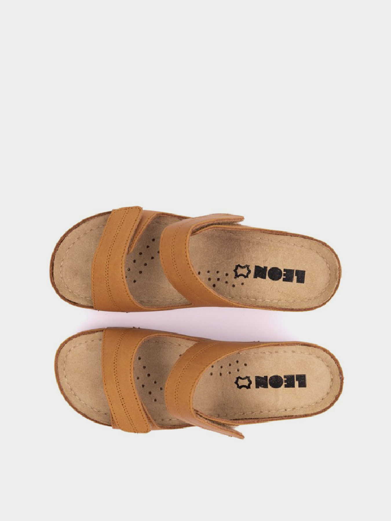 Шлепанцы женские Leon 907 коричневые модель 907-Brown Фото