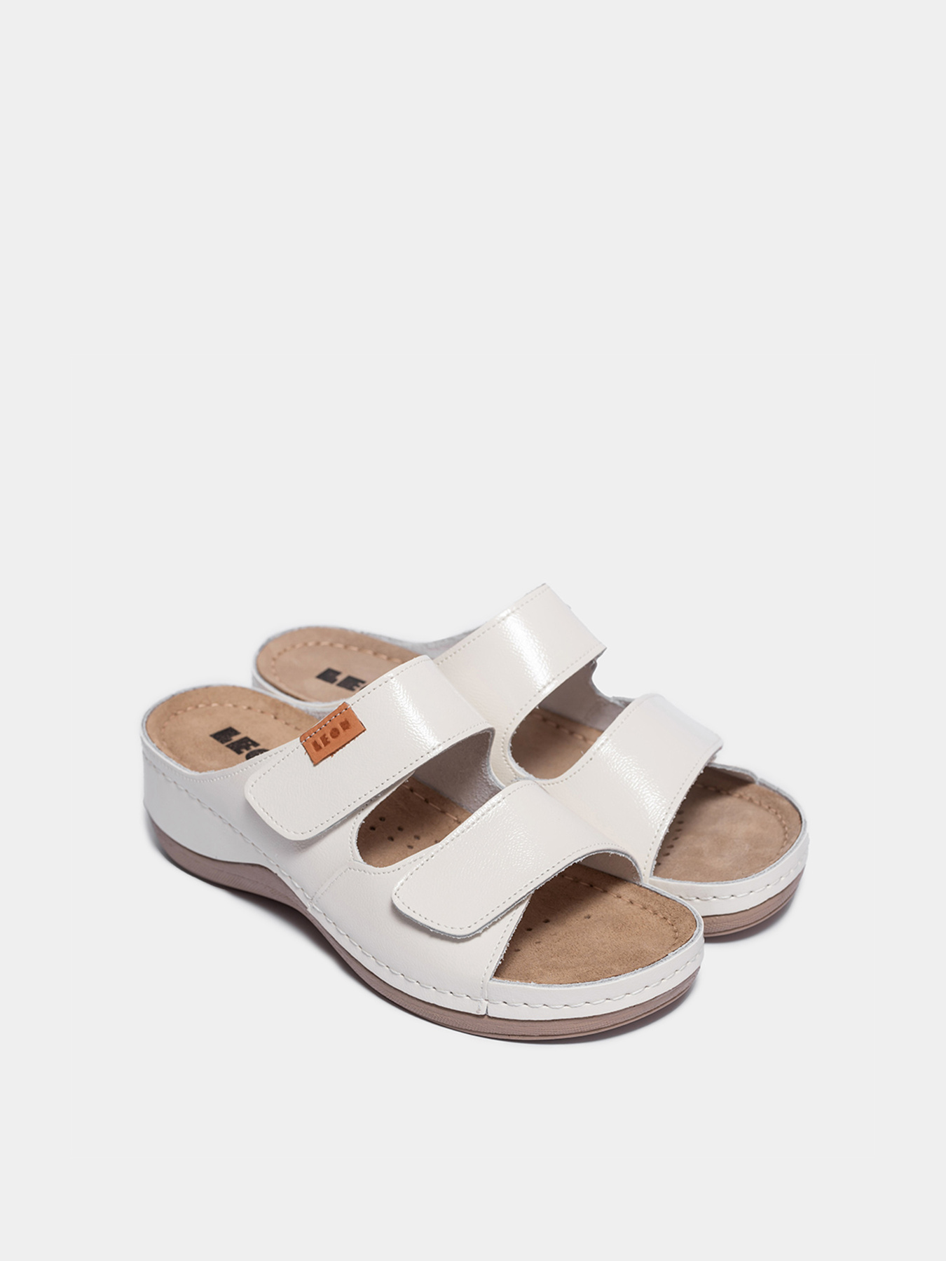 Шлепанцы Leon модель 931-White Фото