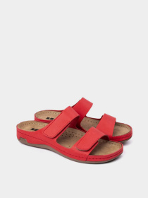 Шлепанцы женские Leon 954 красные модель 954-Red Шлепанцы женские Leon 954 красные модель 954-Red Фото