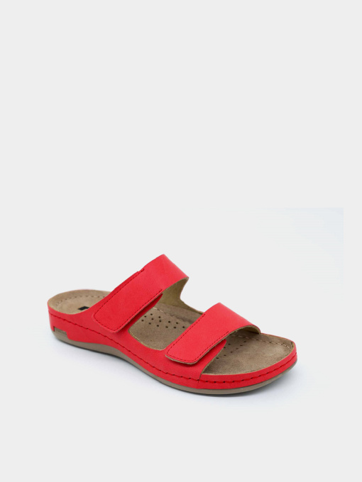 Шлепанцы женские Leon 954 красные модель 954-Red Фото