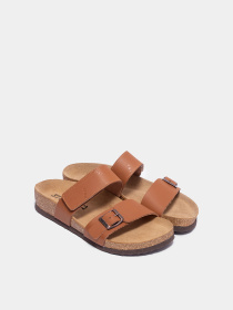 Шльопанці жіночі Leon 4052 коричневі модель 4052-Brown Фото