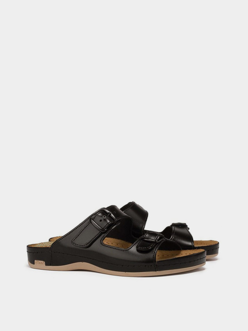 Шлепанцы Leon модель 702M-Black Фото