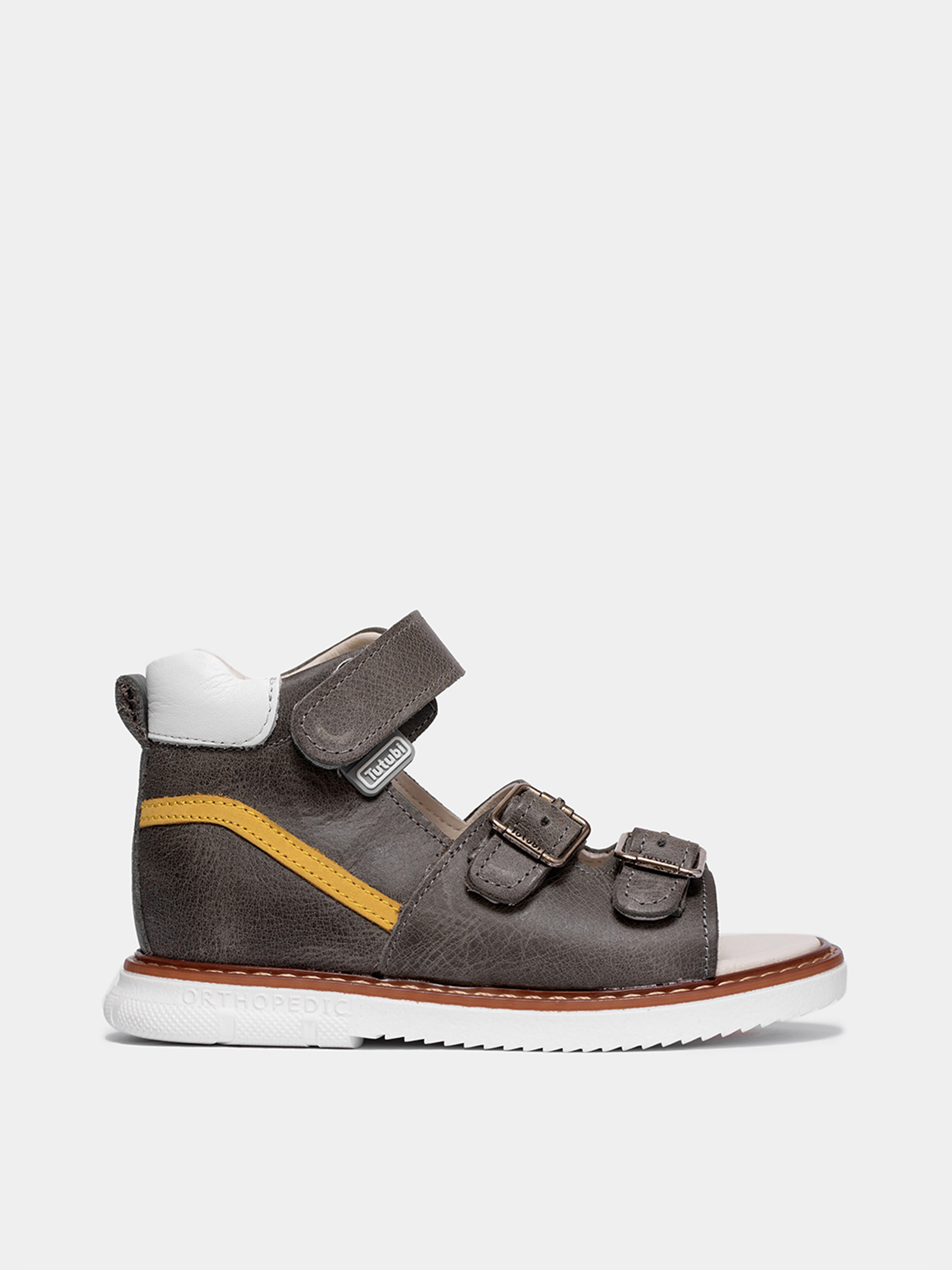 Шкіряні Дитячі Сандалії Tutubi  (3223-02-Gray) колір сірий