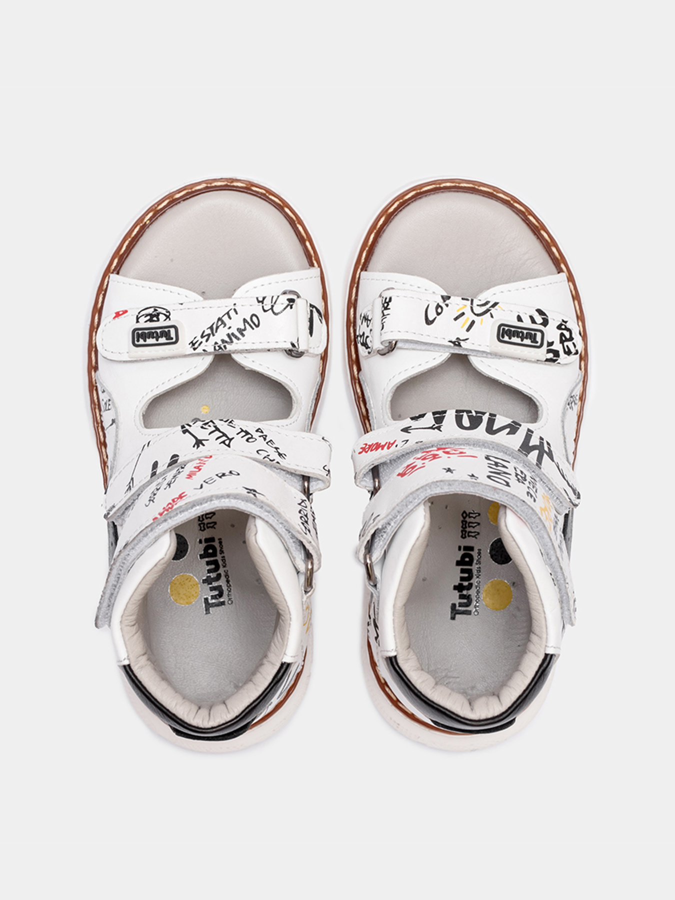 Сандалии Tutubi модель 2801-06-White/Black Фото