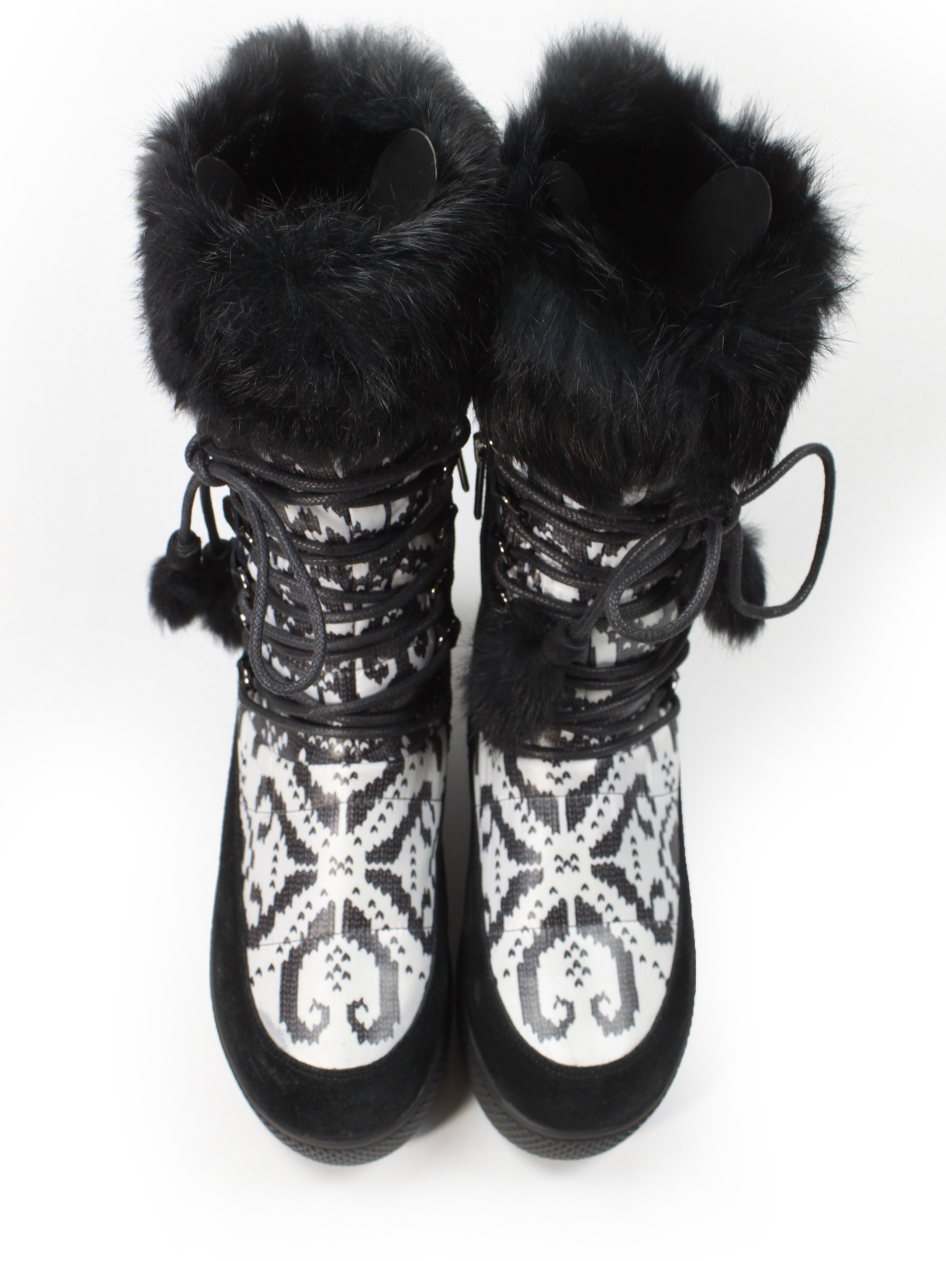 Жіночі зимові дутики з яскравим принтованим дизайном модель C818-519-1BMF Фото