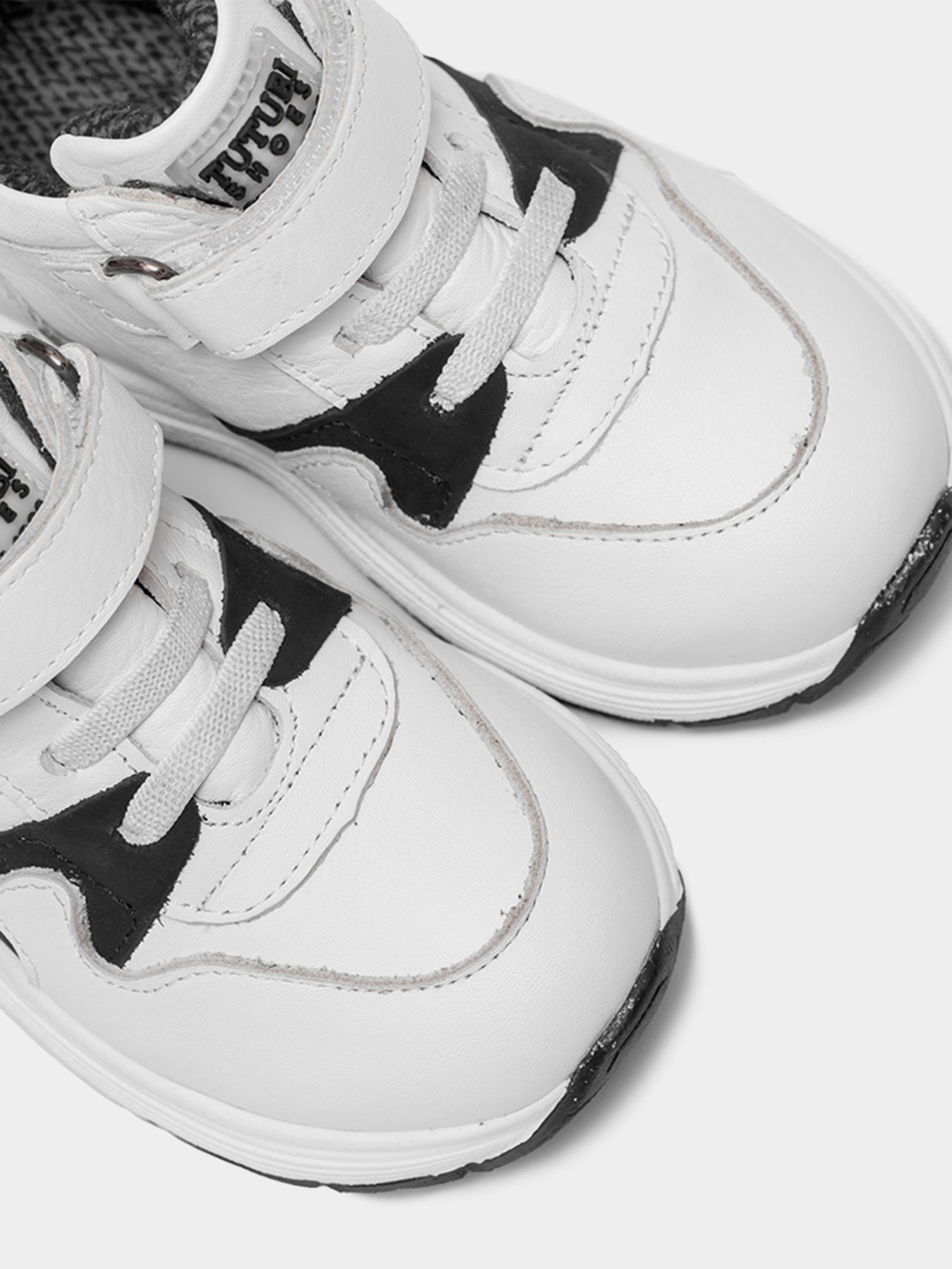 Анатомические ботинки для мальчиков Tutubi 3118 белые модель 3118-White Фото