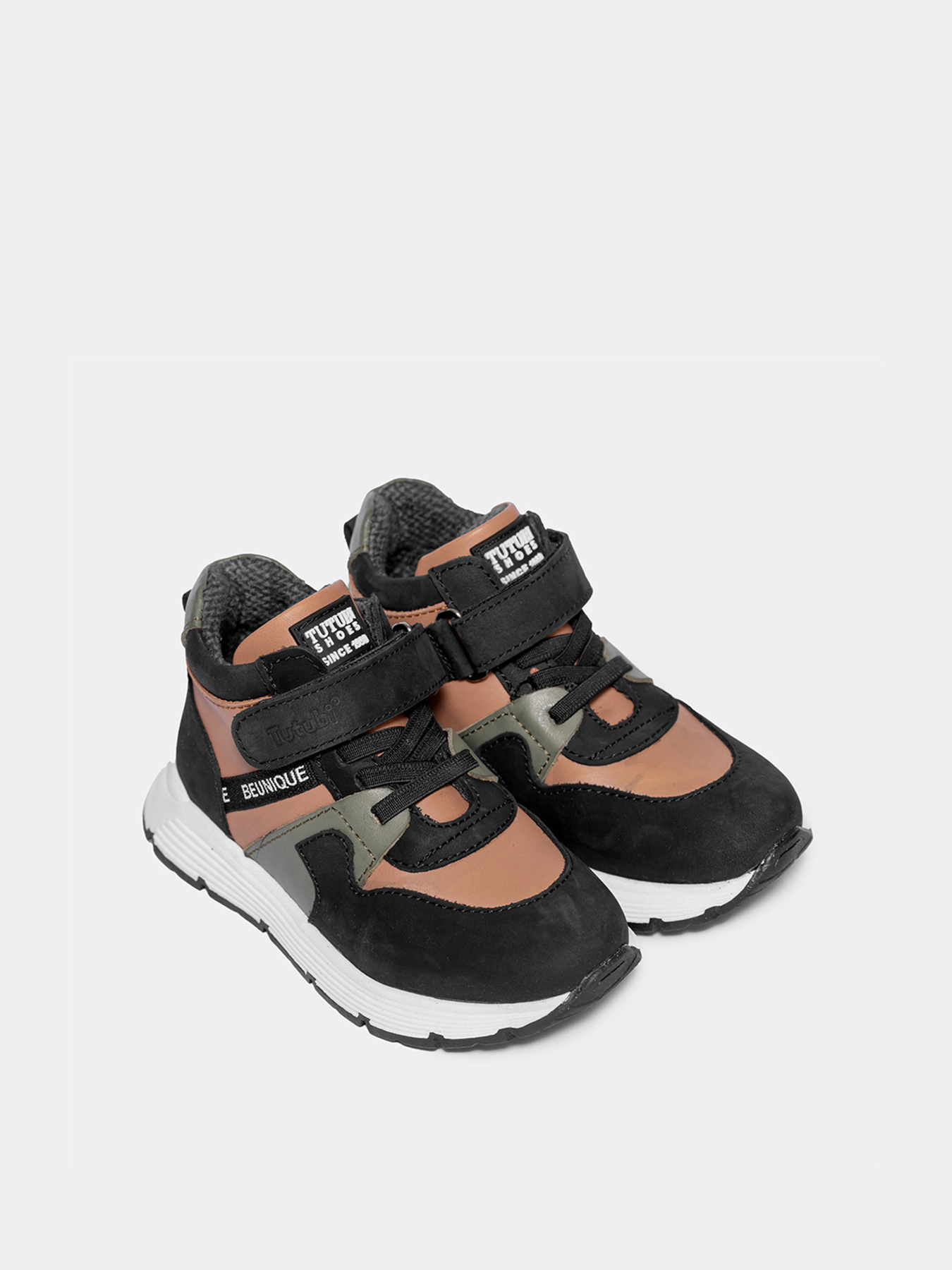 Анатомические ботинки для мальчиков Tutubi 3118 коричневые модель 3118-Brown Фото