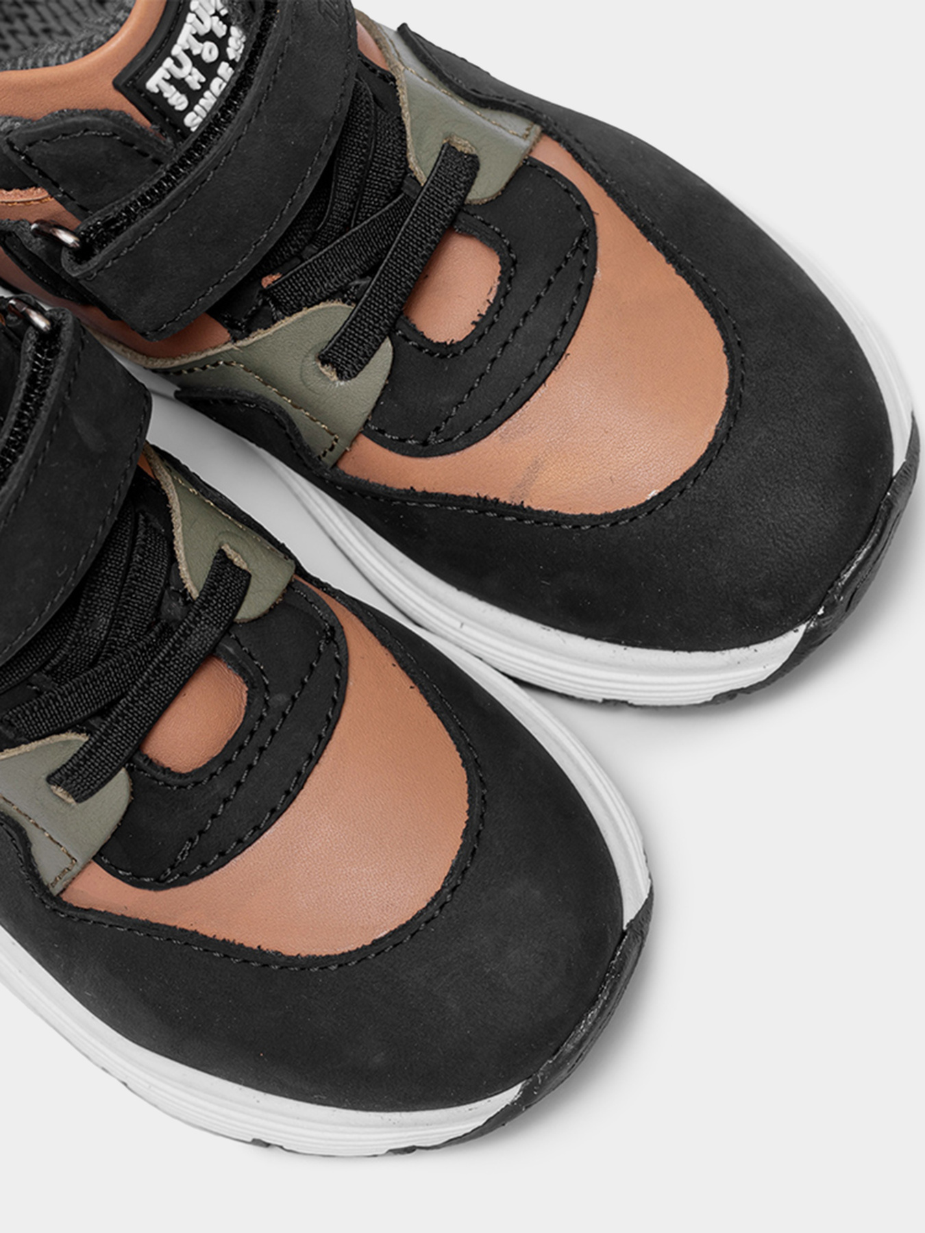 Анатомические ботинки для мальчиков Tutubi 3118 коричневые модель 3118-Brown Фото