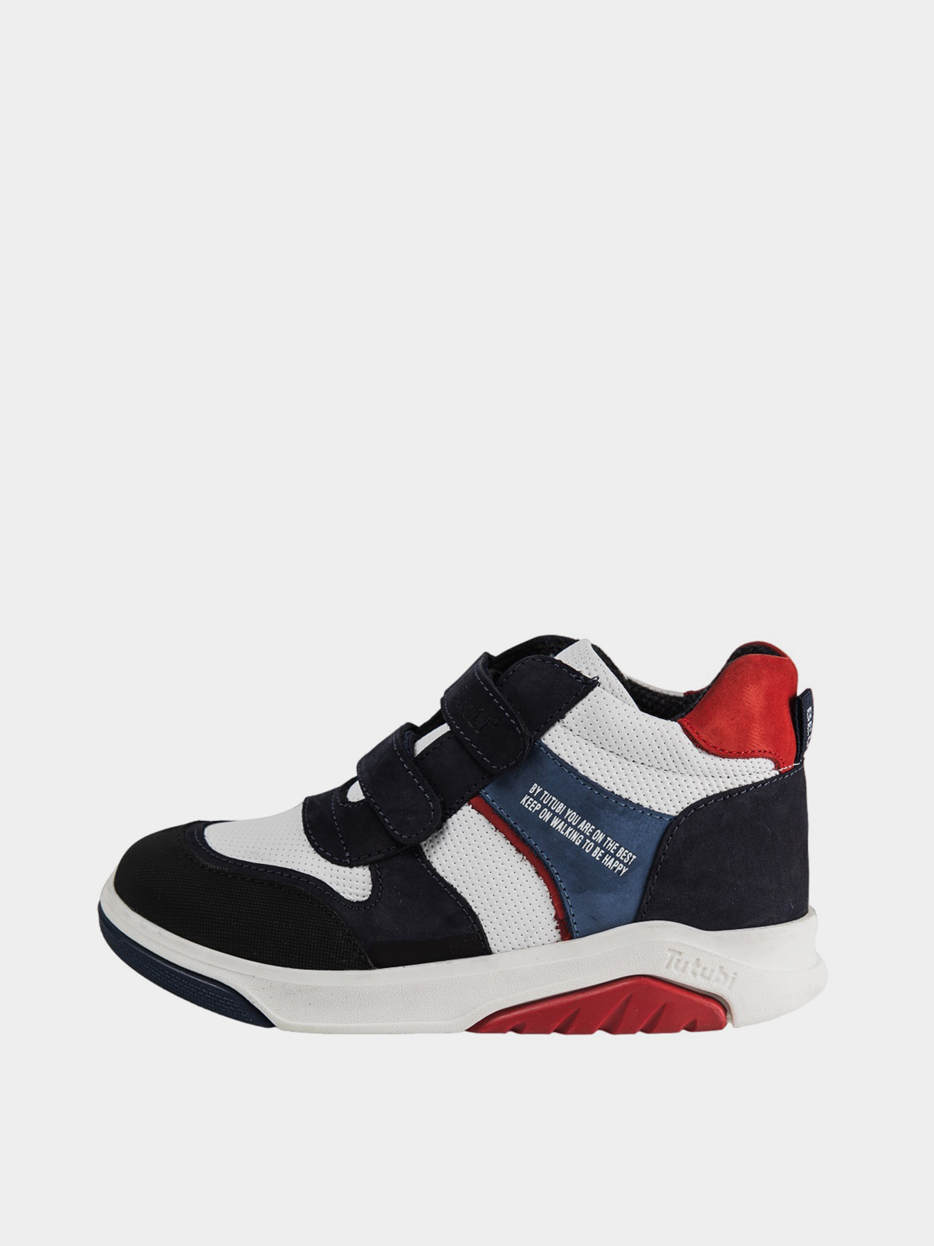 Анатомические ботинки для мальчиков Tutubi 2521-06 белые/синие модель 2521-06-White.Blue Фото