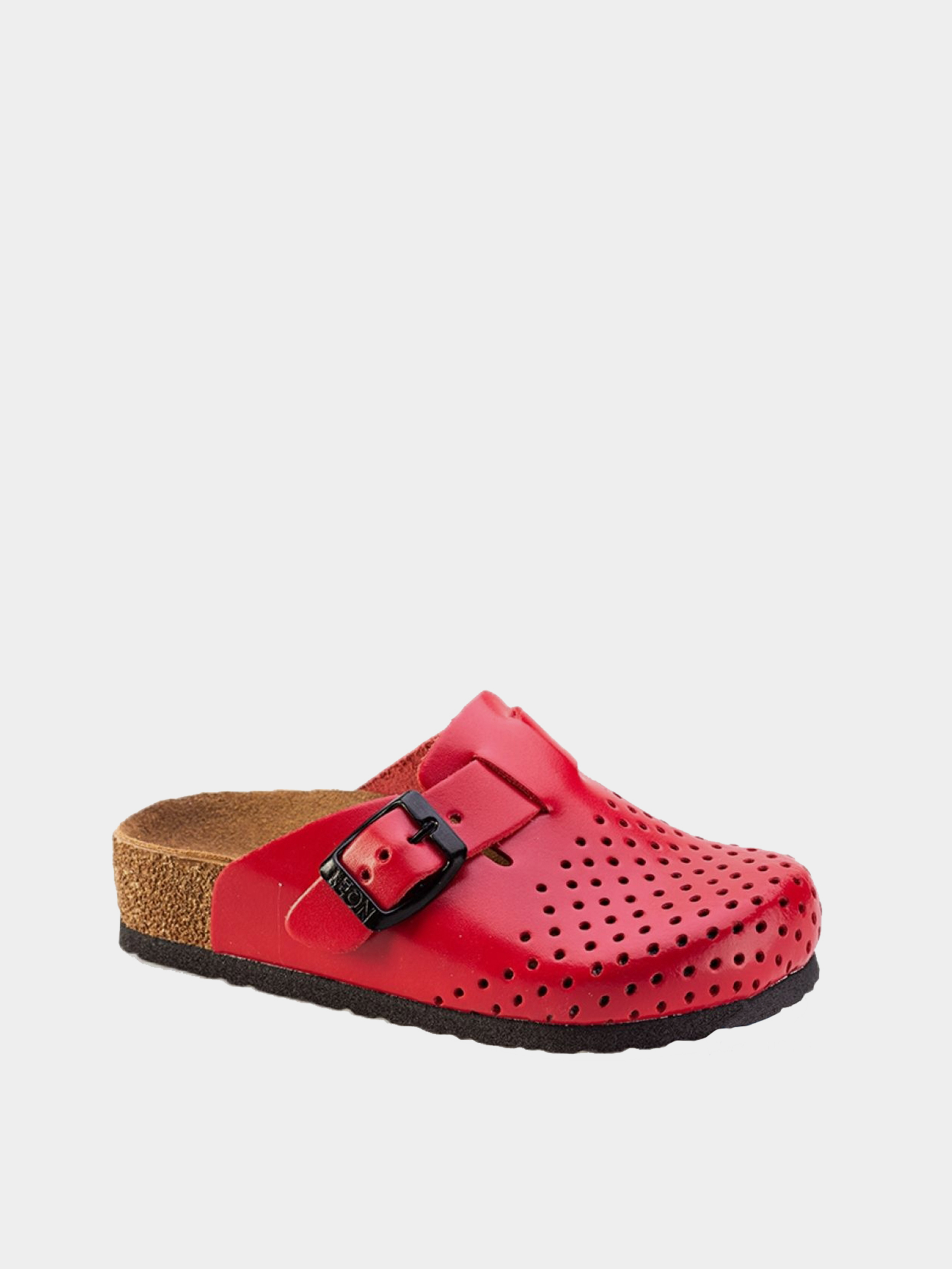 Шкіряне Дитяче Сабо Leon  (4800-Red) колір червоний