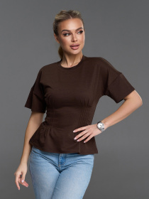 Футболки модель 14010_темно-коричневый Фото