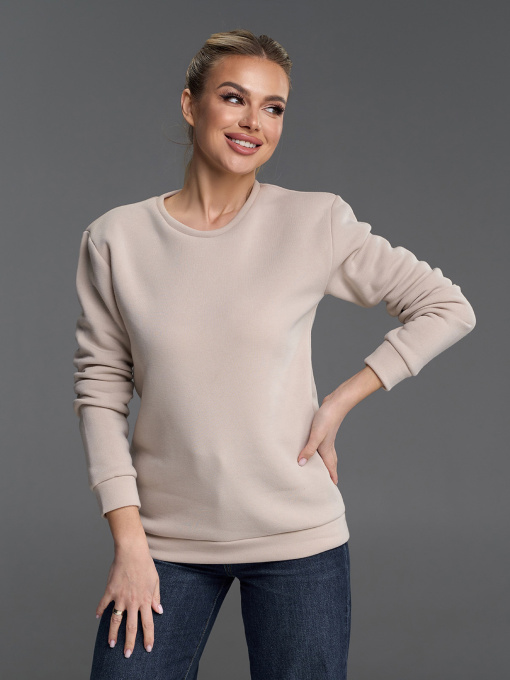 Свитшот ISSA Plus модель 14892A_светло-бежевый Фото