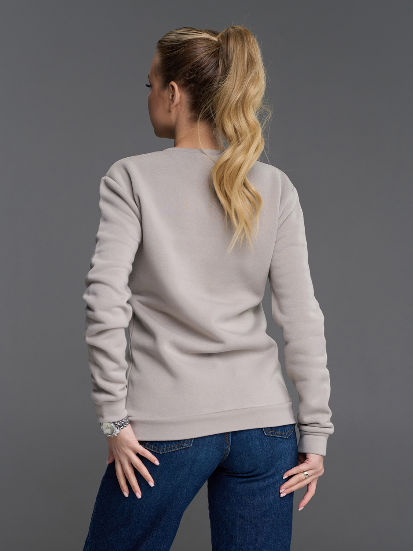 Світшот ISSA Plus модель 14892A_серый Фото