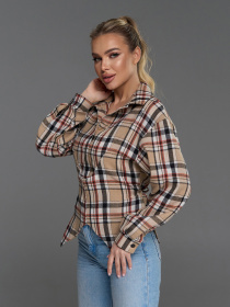 Рубашки модель 15507_бежевый Фото