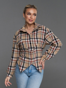 Рубашки модель 15507_бежевый Фото