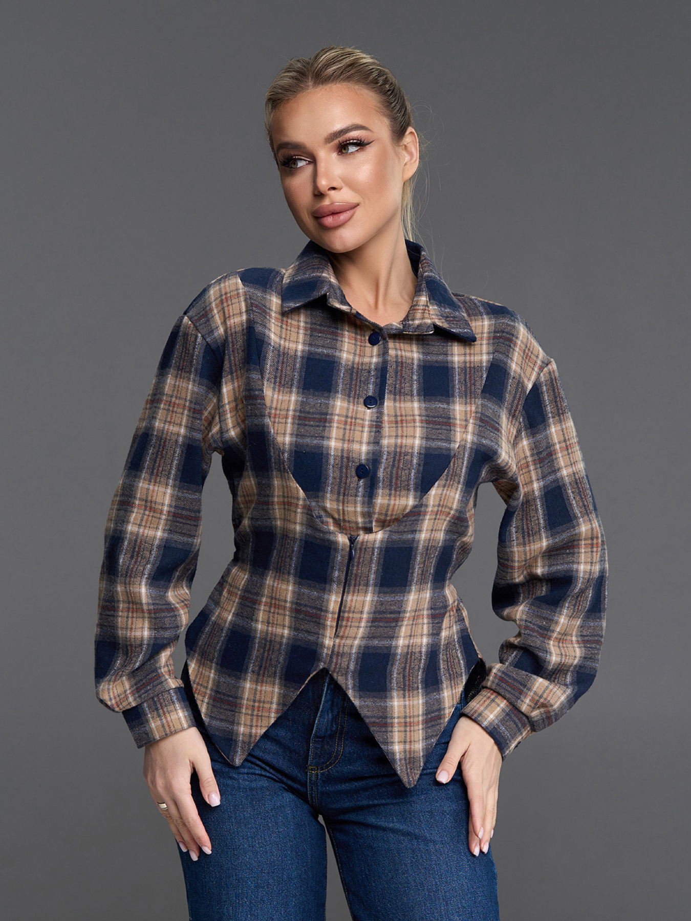 Рубашки модель 15524_мультиколор Рубашки модель 15524_мультиколор Фото