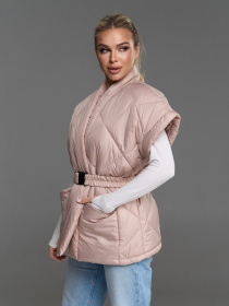 Жилетки модель SA-685_бежевый Фото