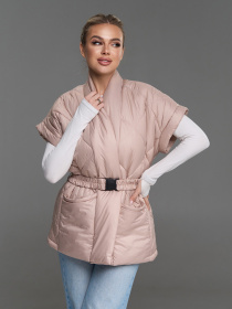 Жилетки модель SA-685_бежевый Фото