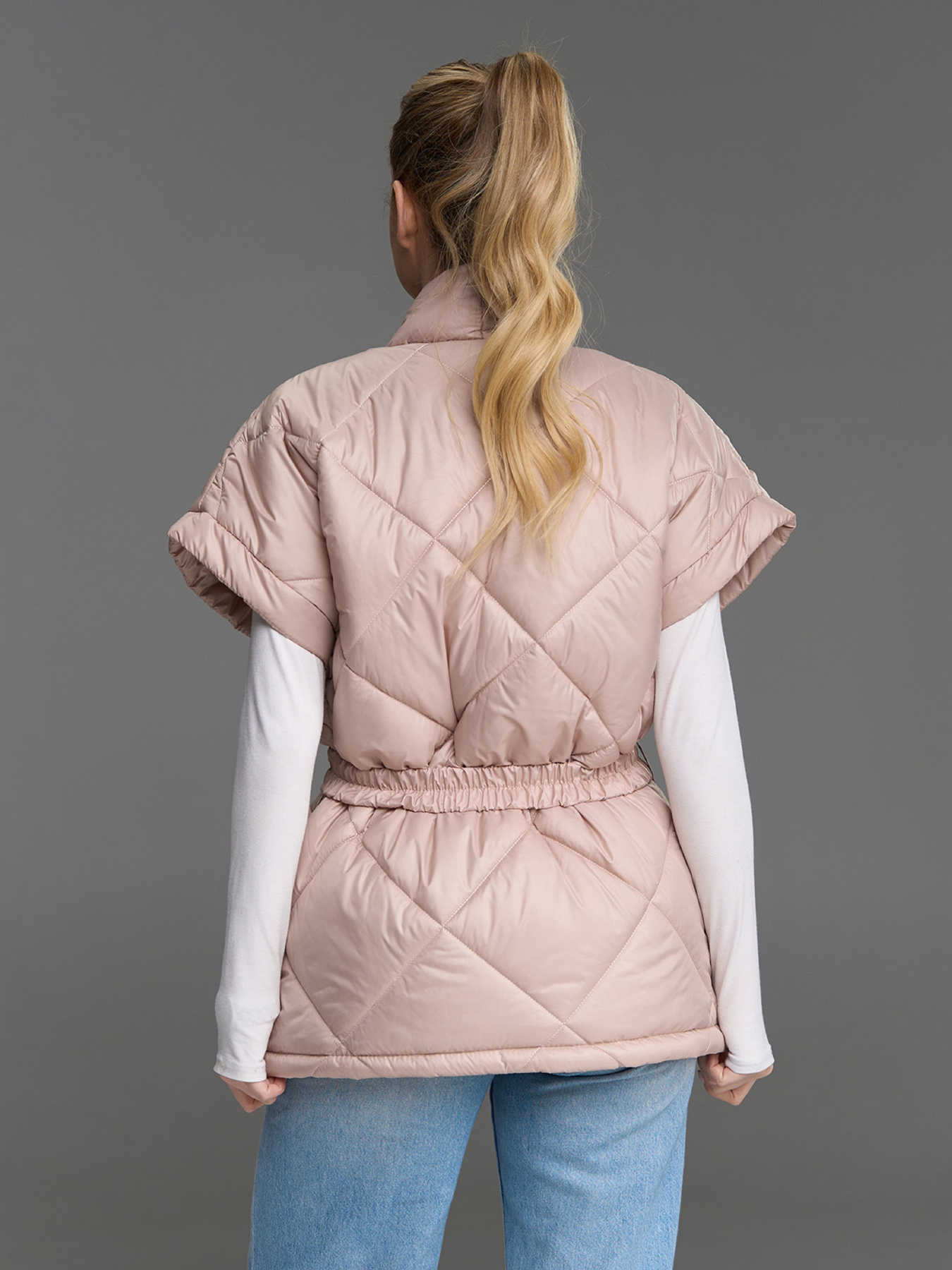 Утепленный жилет ISSA Plus модель SA-685_бежевый Фото