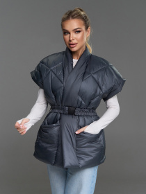 Жилетки модель SA-685_темно-серый Фото