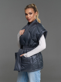 Утепленный жилет ISSA Plus модель SA-685_темно-серый Фото