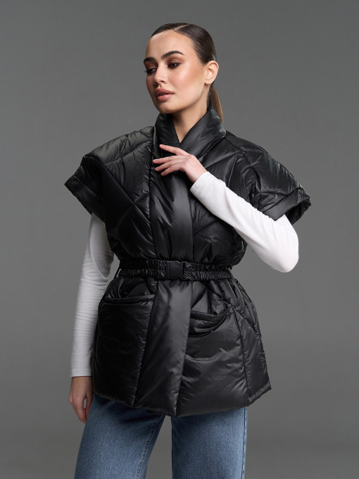 Утепленный жилет ISSA Plus модель SA-685_черный Фото