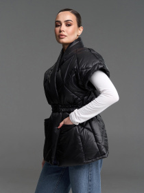 Утепленный жилет ISSA Plus модель SA-685_черный Фото