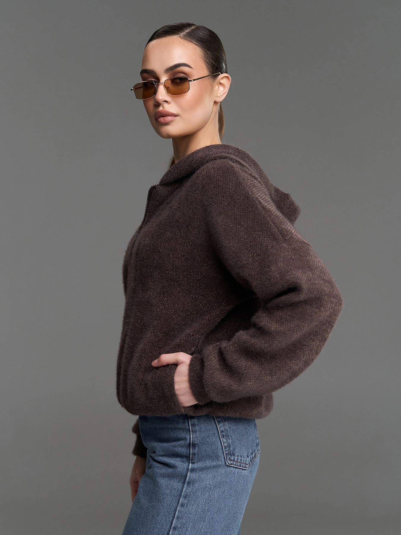 Худи ISSA Plus модель SA-701_темно-коричневый Фото