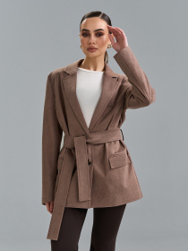 Жакет ISSA Plus модель SA-695_темно-бежевый Фото