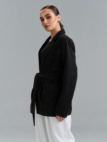 Жакет ISSA Plus модель SA-695_черный Фото