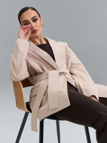 Жакет ISSA Plus модель SA-695_бежевый Фото