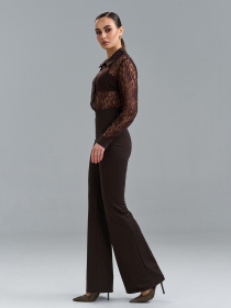 Жіночі брюки модель 14301A_темно-коричневый Фото