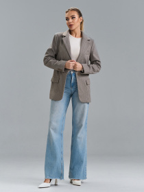 Пиджак ISSA Plus модель 15514_серый Фото