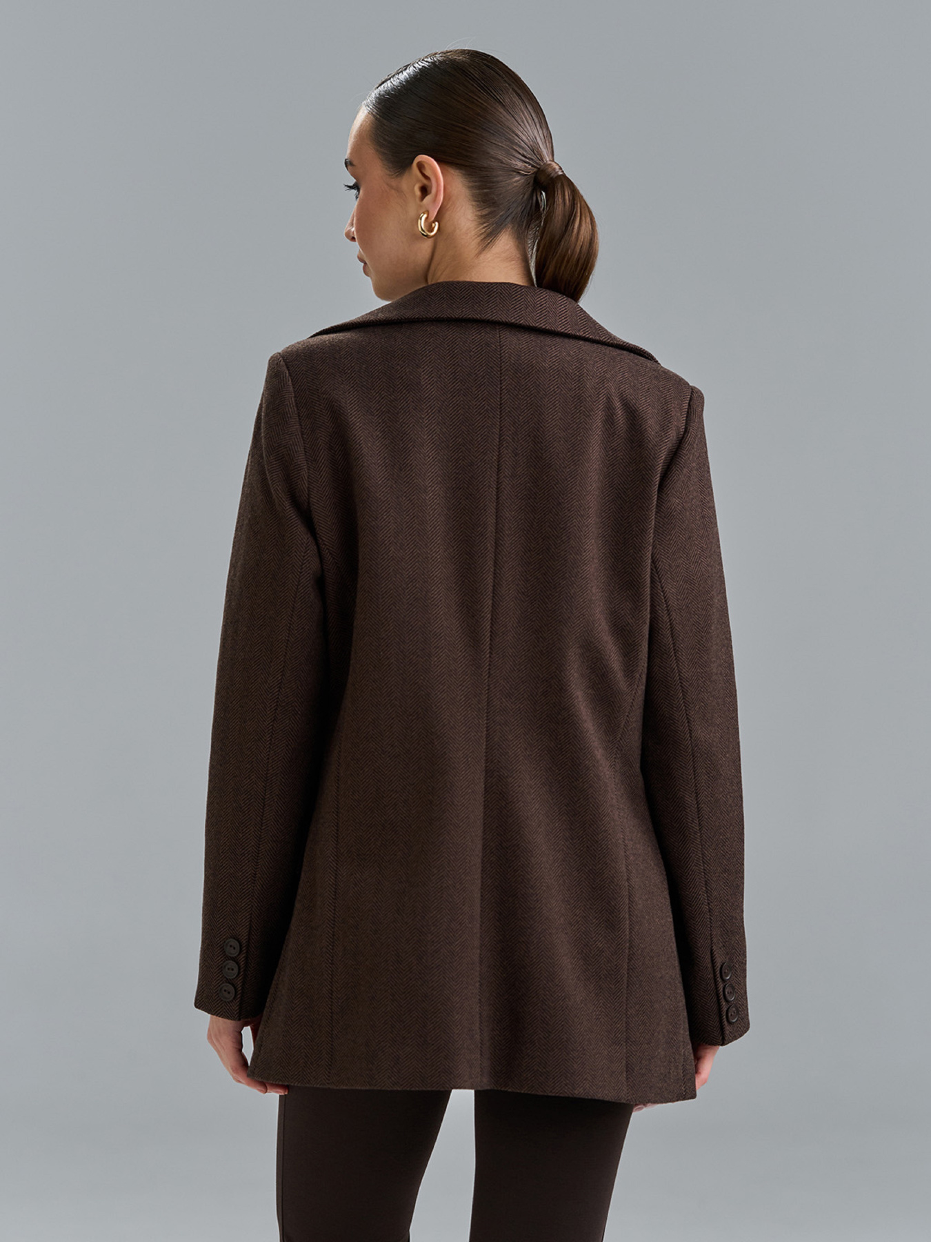 Піджак ISSA Plus модель 15514_темно-коричневый Фото