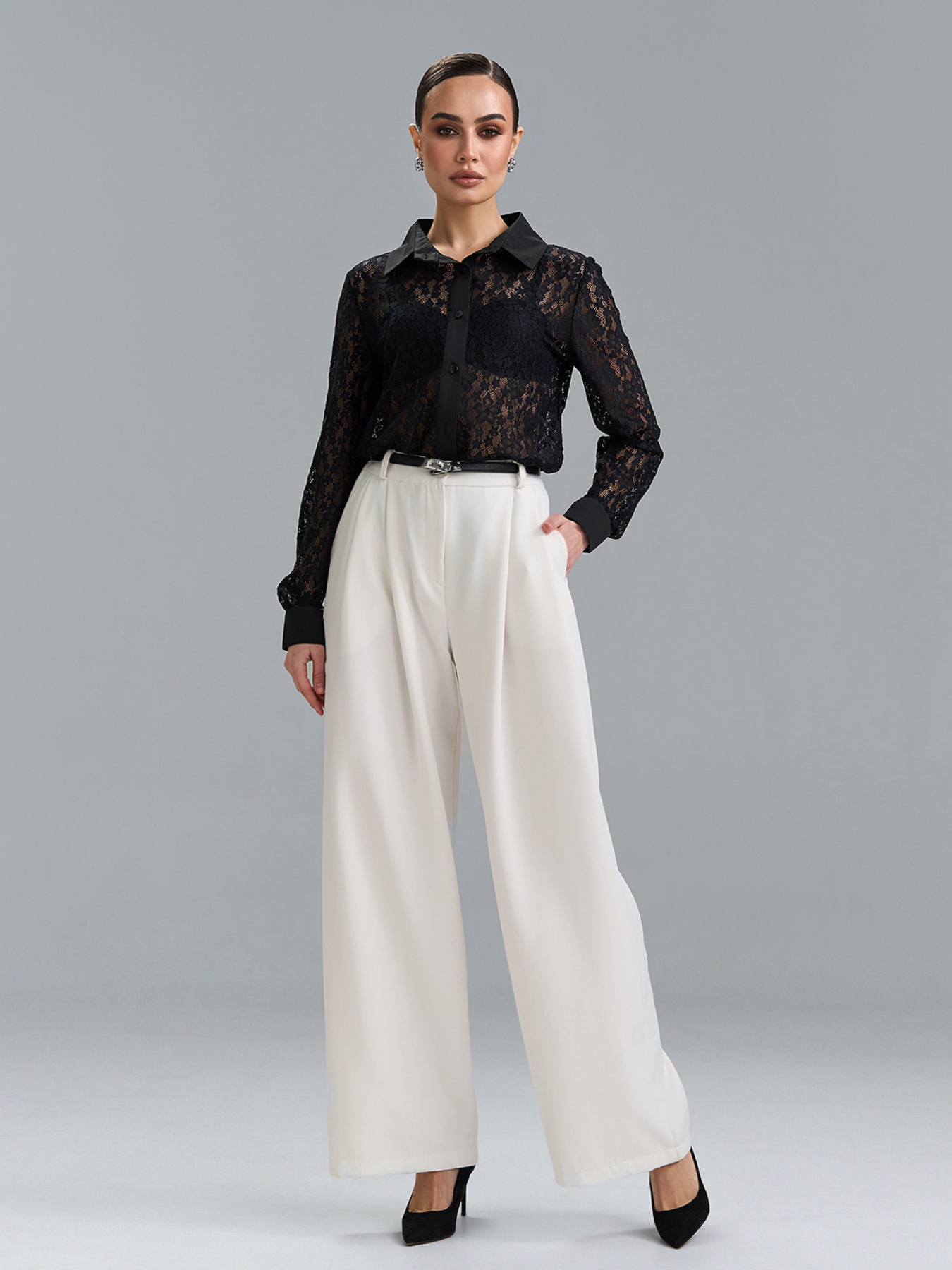 Рубашки модель 15517_черный Фото