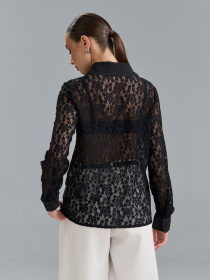 Сорочка повсякденна ISSA Plus модель 15517_черный Фото