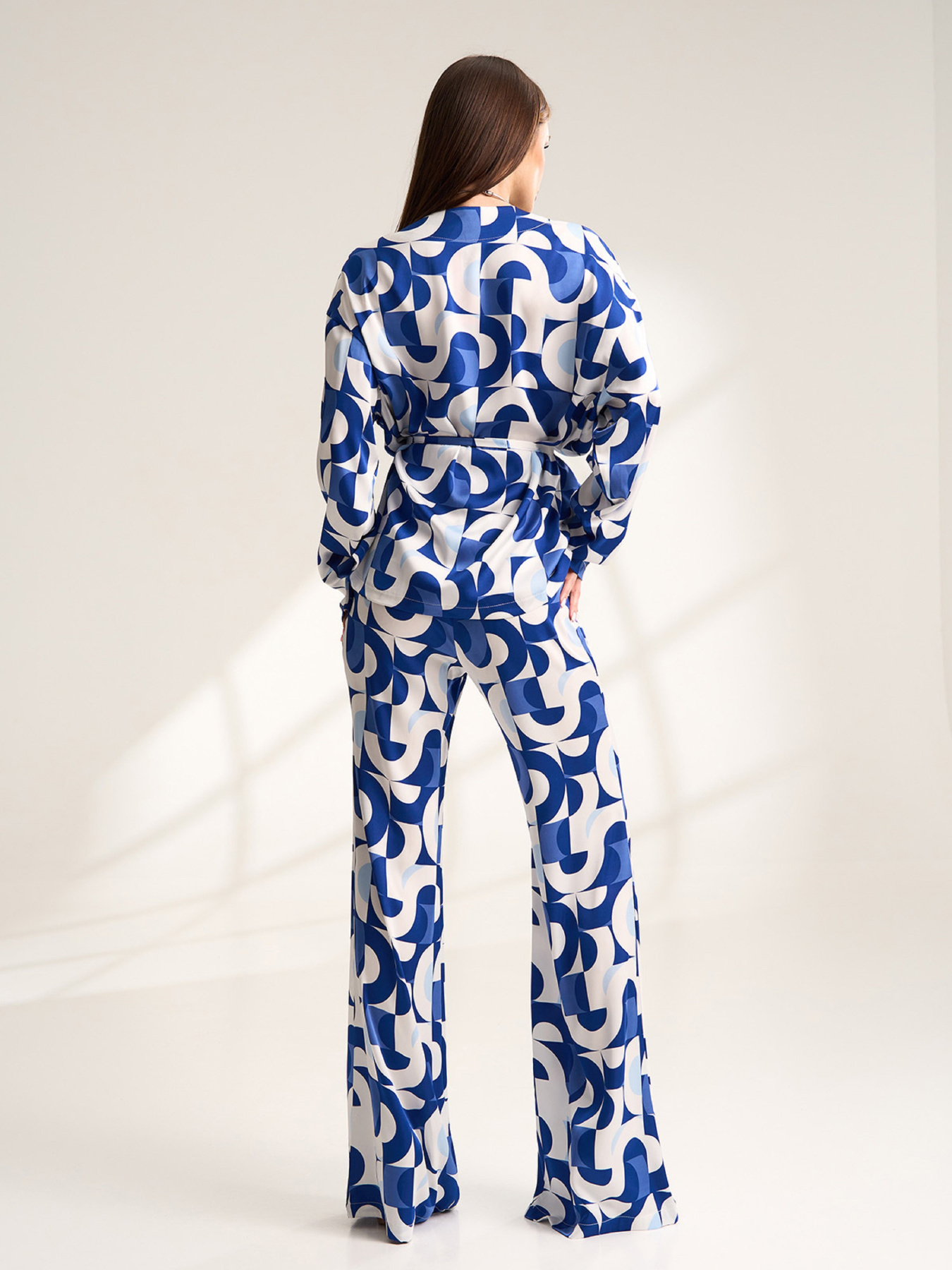 Повседневный костюм ISSA Plus модель 15521_голубой Фото