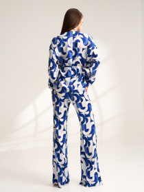 Повседневный костюм ISSA Plus модель 15521_голубой Фото