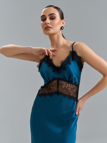 Сукня міді ISSA Plus модель 15522_бирюзовый Фото