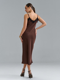 Платья модель 15522_темно-коричневый Фото