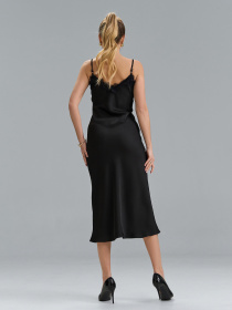 Платье миди ISSA Plus модель 15522_черный Платье миди ISSA Plus модель 15522_черный Фото