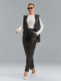 Жіночі костюми модель 15525_темно-коричневый Фото