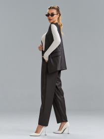 Повсякденний костюм ISSA Plus модель 15525_темно-коричневый Фото