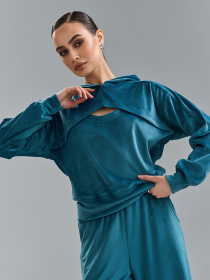 Спортивный костюм ISSA Plus модель 15526_бирюзовый Фото