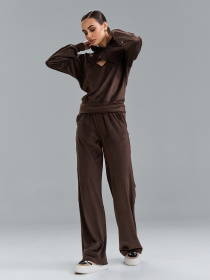 Спортивний костюм ISSA Plus модель 15526_темно-коричневый Фото