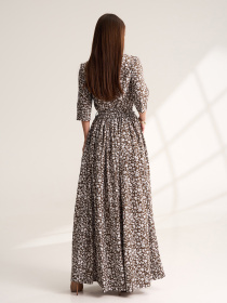 Сукня максі ISSA Plus модель 15528_коричневый Фото