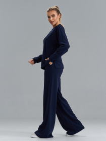 Повседневный костюм ISSA Plus модель 15530_темно-синий Повседневный костюм ISSA Plus модель 15530_темно-синий Фото