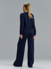 Повседневный костюм ISSA Plus модель 15530_темно-синий Повседневный костюм ISSA Plus модель 15530_темно-синий Фото