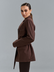 Піджаки модель SA-695_темно-коричневый Піджаки модель SA-695_темно-коричневый Фото